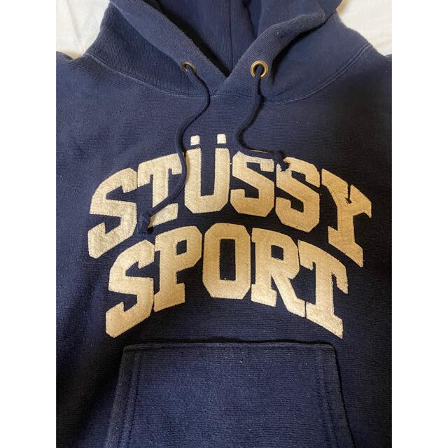 STUSSY - ステューシー × チャンピオン コラボ パーカー Sサイズの通販