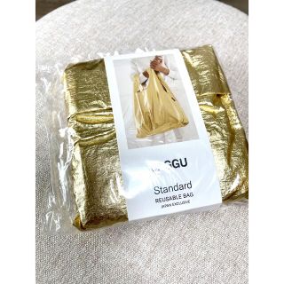 バグゥ(BAGGU)の新品★ BAGGU バグー エコバッグ スタンダード メタリック　ゴールド(エコバッグ)