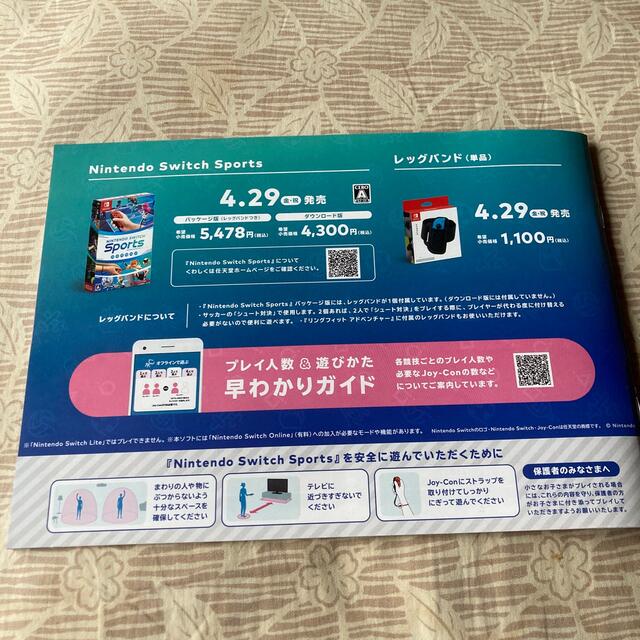 Nintendo Switch - ニンテンドーSwitchスポーツ 小冊子 非売品の