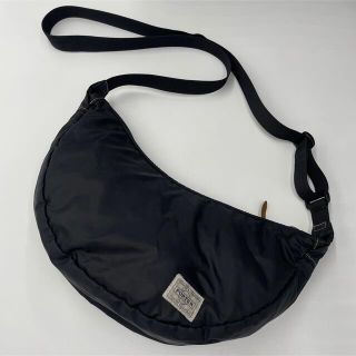 極美品】PORTER ショルダーバッグ ハーフムーン ブラック 三日月-