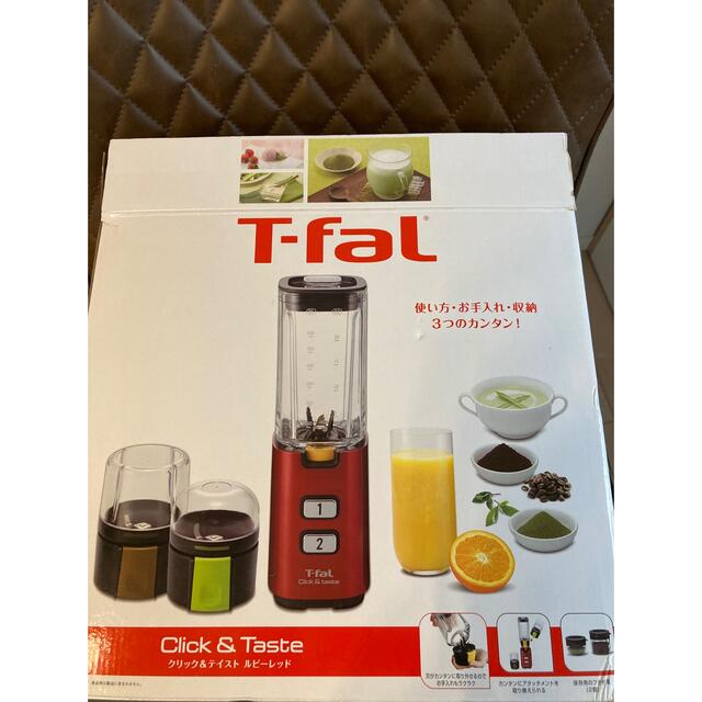 T-fal(ティファール)の専用　BL143GJP ティファール　CLICK&TASTE ルビーレッド スマホ/家電/カメラの調理家電(ジューサー/ミキサー)の商品写真