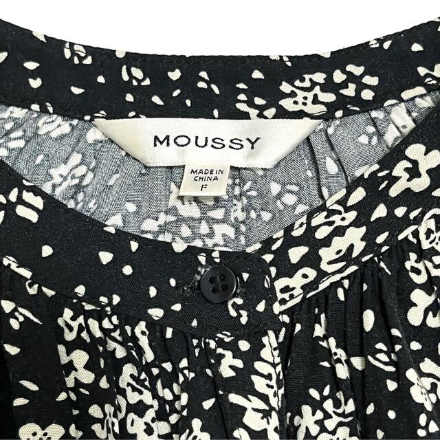 moussy(マウジー)のMOUSSY マウジー★フラワーブラウス 長袖 ブラック 黒 レディースのトップス(シャツ/ブラウス(長袖/七分))の商品写真