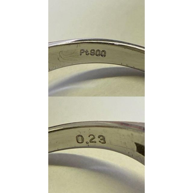 Pt900　黒蝶真珠リング　10.1mm　D0.23ct　サイズ12号　9.8ｇ 9