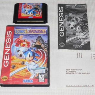 セガ(SEGA)のMD★SONIC SPINBALL GENESIS 海外版 端子清掃済み(家庭用ゲームソフト)