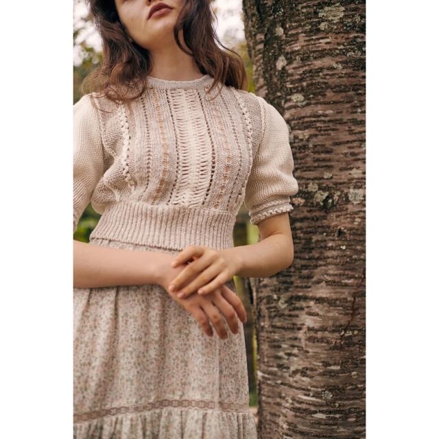 Verybrain Leather knitting knit top 新作揃え www.panda92.fr