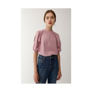 マウジー(moussy)のmoussy トップス　半袖　ピンク　美品(Tシャツ(半袖/袖なし))