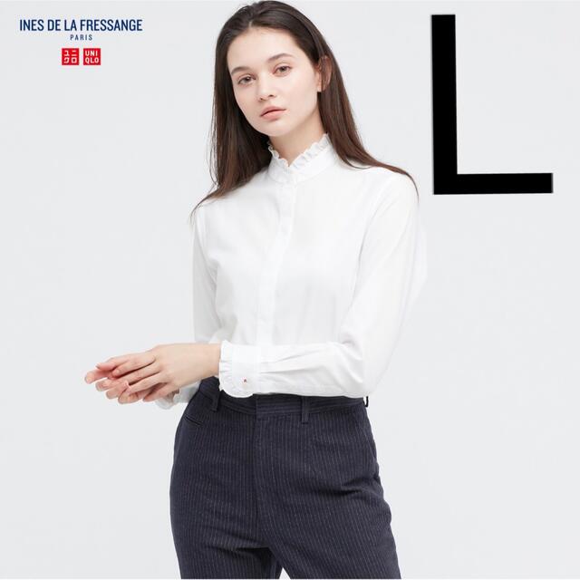 ユニクロ（UNIQLO）イネス（INES）コラボ　コットンフリルシャツ