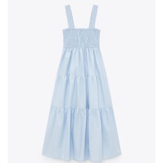 ザラ(ZARA)の新品💙Zara ティアード　ワンピース(ロングワンピース/マキシワンピース)