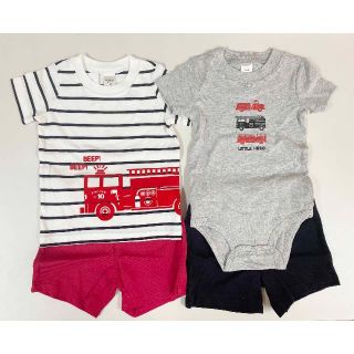 カーターズ(carter's)の新品 12M 4点セット ★ Carter's キッズ ボーイズ 上下 80 (Ｔシャツ)