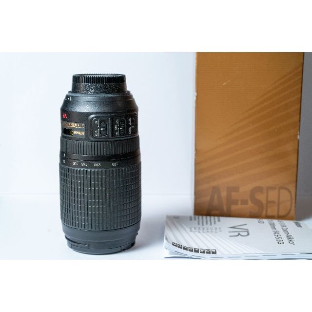 Nikon(ニコン)のNikon AF-S NIKKOR70-300㎜4.5-5.6 G EDVR中古 スマホ/家電/カメラのカメラ(レンズ(ズーム))の商品写真