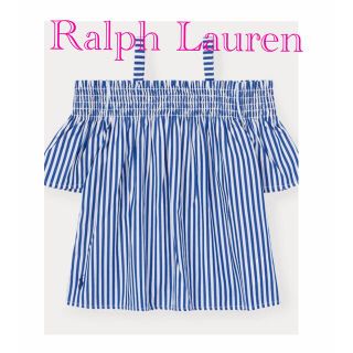 ポロラルフローレン(POLO RALPH LAUREN)のSALE 新品【ポロラルフローレン】コットン オフショルダー トップス(Tシャツ/カットソー)