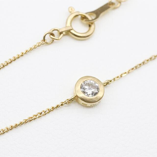 エテ 0.18ct 一粒ダイヤモンド ブレスレット k18 | www.innoveering.net