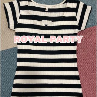 ロイヤルパーティー(ROYAL PARTY)のロイヤルパーティ ボーダー Tシャツ トップス(カットソー(半袖/袖なし))