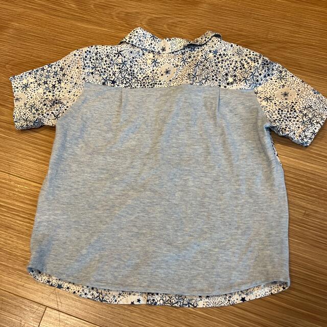 Bonpoint(ボンポワン)のSense of wonderの半袖シャツ　リバティ柄　BOY キッズ/ベビー/マタニティのキッズ服男の子用(90cm~)(Tシャツ/カットソー)の商品写真