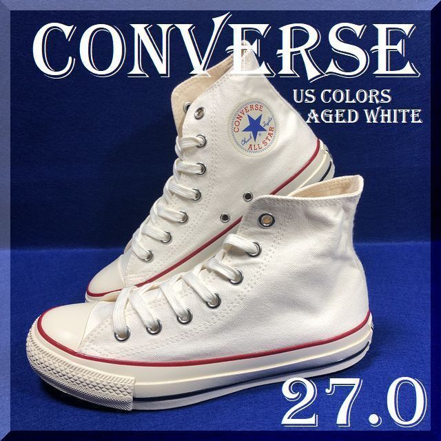 CONVERSE - 27.0 ALL STAR US COLORS HI AGED WHITEの通販 by ...