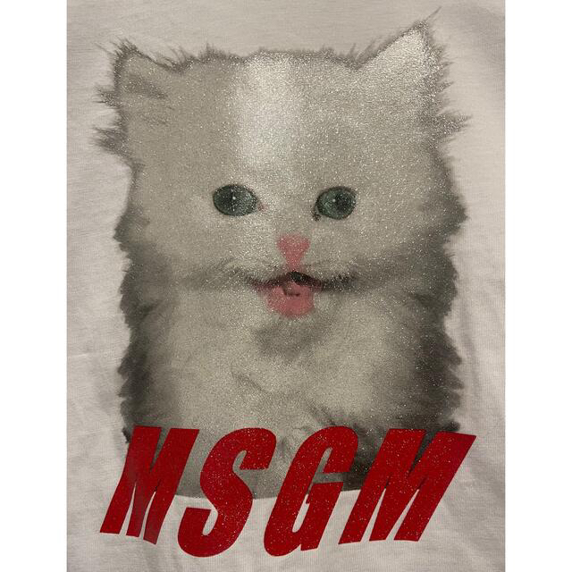 MSGM - MSGM 猫柄Tシャツ 白 の通販 by p's shop|エムエスジイエム