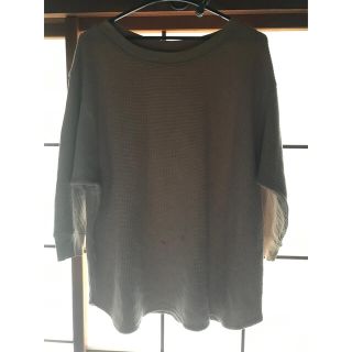 ユニクロ(UNIQLO)の【大きいサイズ】UNIQLO ワッフルクルーネックT size XL(Tシャツ(長袖/七分))