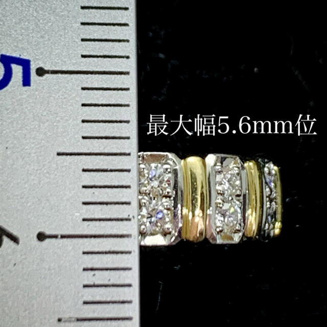 Ambroseアンブローズ☆Pt900、K18YG、D0.31ct、コンビリング 3