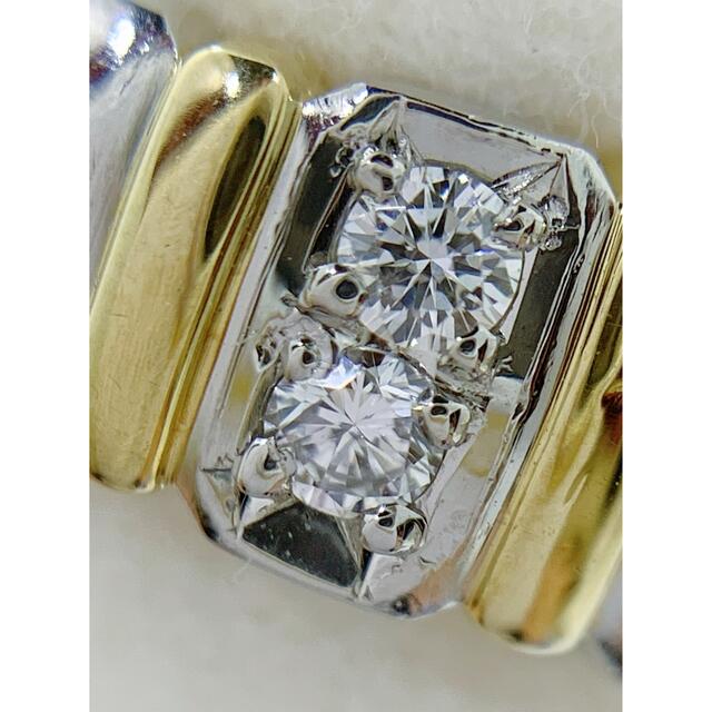 Ambroseアンブローズ☆Pt900、K18YG、D0.31ct、コンビリングの Ambroseアンブローズ☆Pt900、K18YG、D0.31ct、コンビリングの