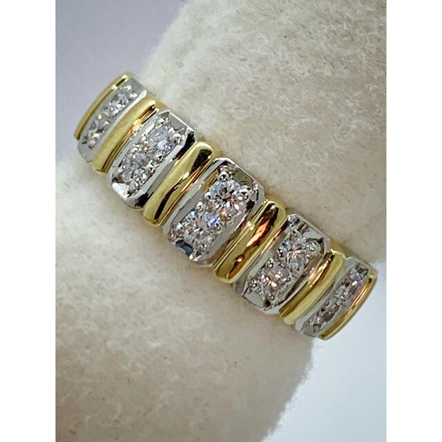 Ambroseアンブローズ☆Pt900、K18YG、D0.31ct、コンビリングの Ambroseアンブローズ☆Pt900、K18YG、D0.31ct、コンビリングの
