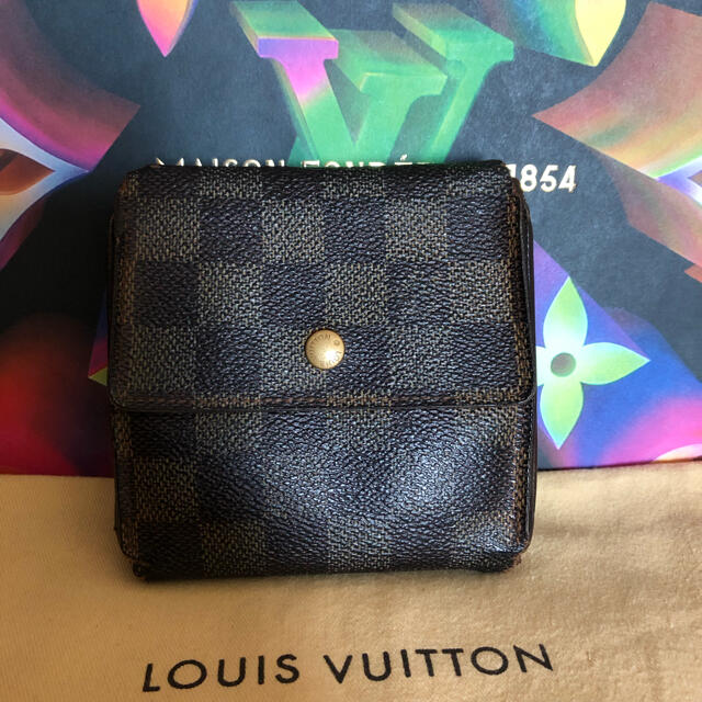 LOUIS VUITTON - ☆正規品☆鑑定済み ヴィトン ダミエ 3つ折り 財布 W ...