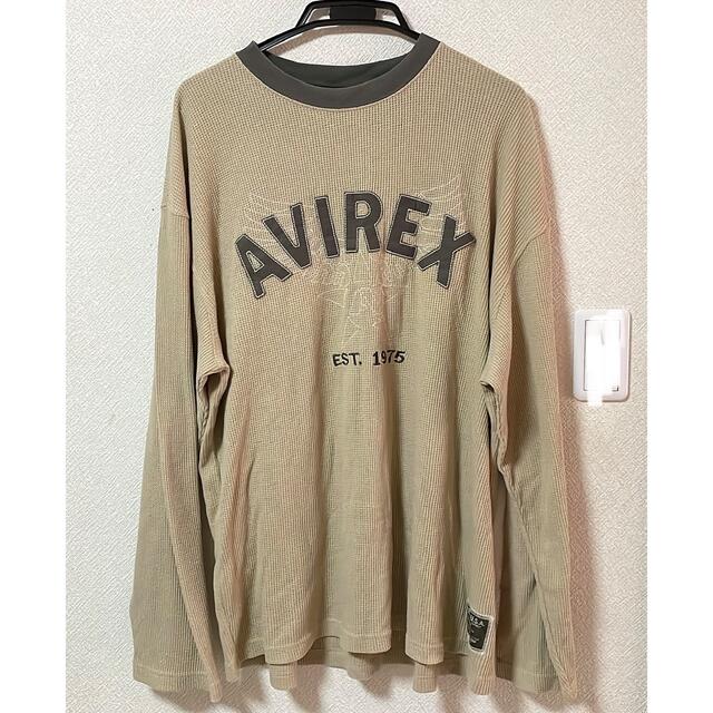 AVIREX(アヴィレックス)のAVIREX ワッフル　長袖Tシャツ　XL レディースのトップス(Tシャツ(長袖/七分))の商品写真