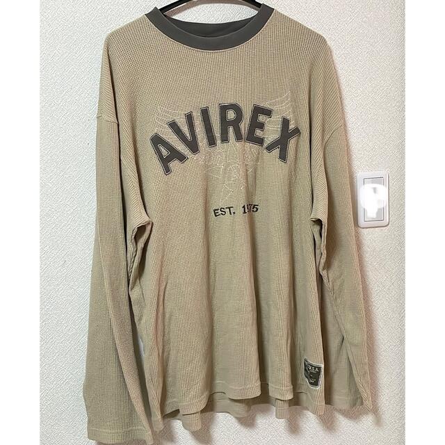 AVIREX(アヴィレックス)のAVIREX ワッフル　長袖Tシャツ　XL レディースのトップス(Tシャツ(長袖/七分))の商品写真