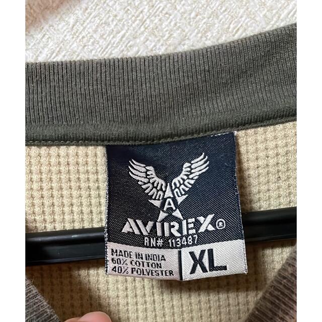 AVIREX(アヴィレックス)のAVIREX ワッフル　長袖Tシャツ　XL レディースのトップス(Tシャツ(長袖/七分))の商品写真