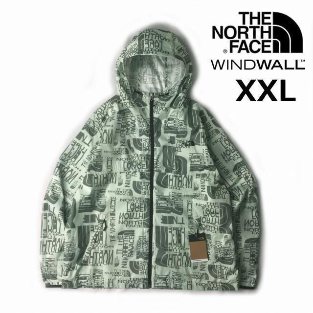 THE NORTH FACE(ザノースフェイス)のノースフェイス ナイロンジャケット US限定(XXL)総柄 緑 180915 メンズのジャケット/アウター(ナイロンジャケット)の商品写真