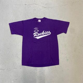 ジャージーズ(JERZEES)の90s ジャージーズ製 ベースボールTシャツ USA製 L パープル(Tシャツ/カットソー(半袖/袖なし))