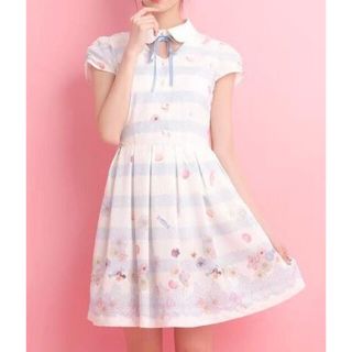 シークレットハニー(Secret Honey)の★美品★ Secret Honey レースプリント 花 スイーツ ワンピース ★(ミニワンピース)