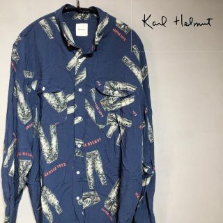 カールヘルム(Karl Helmut)のKARL HELMUT カールヘルム 総柄  デザイン シャツ ジーンズ柄(シャツ)