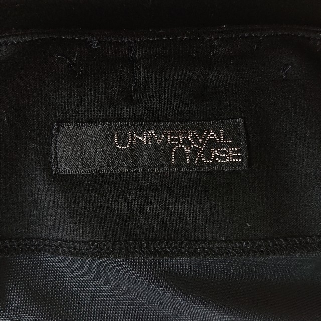 UNIVERVAL MUSE(ユニバーバルミューズ)のユニバーバルミューズ UNIVERVAL MUSE ワンピース ブラック リボン レディースのワンピース(ひざ丈ワンピース)の商品写真