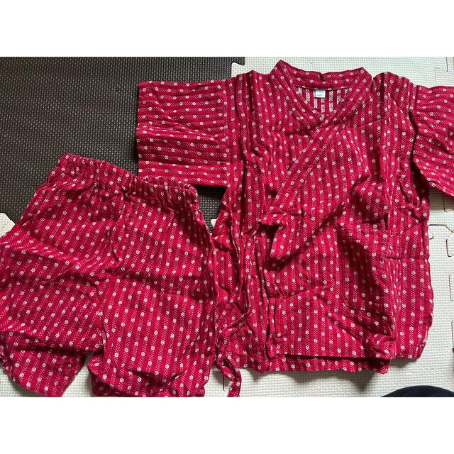 女の子 甚平 100cm キッズ/ベビー/マタニティのキッズ服女の子用(90cm~)(甚平/浴衣)の商品写真