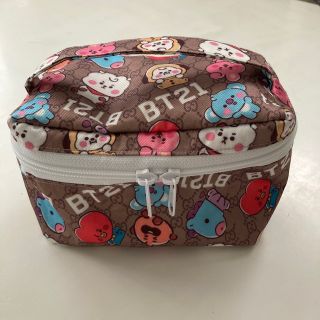 バニティポーチ　化粧ポーチ　bt21 ハンドメイド(ポーチ)