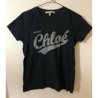 シーバイクロエ(SEE BY CHLOE)の【SALE】See By Chlo ネイビー ロゴTシャツ(Tシャツ(半袖/袖なし))