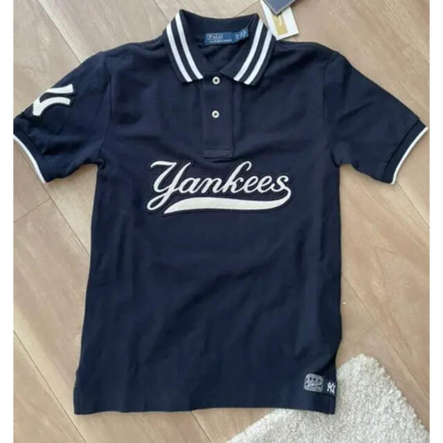 Ralph Lauren x MLB ヤンキース コラボ ポロシャツ ワンピースの通販 MLB yankees 【s】 ポロシャツ lauren ralph polo Tシャツ/カットソー(半袖/袖なし)
