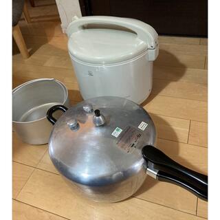 ヘイワ(平和)の長岡式酵素玄米ヘイワ圧力鍋とタイガーの保温ジャー(調理機器)