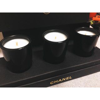 ★ CHANEL シャネル/3コセットノベルティ　ミニキャンドル　サブリマージュ