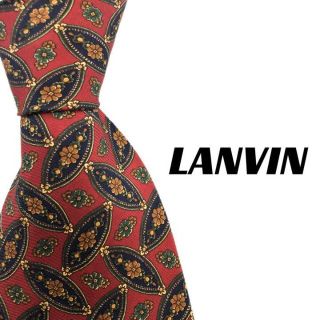 ランバン(LANVIN)の【3064】美品！LANVIN ランバン　ネクタイ　レッド系(ネクタイ)