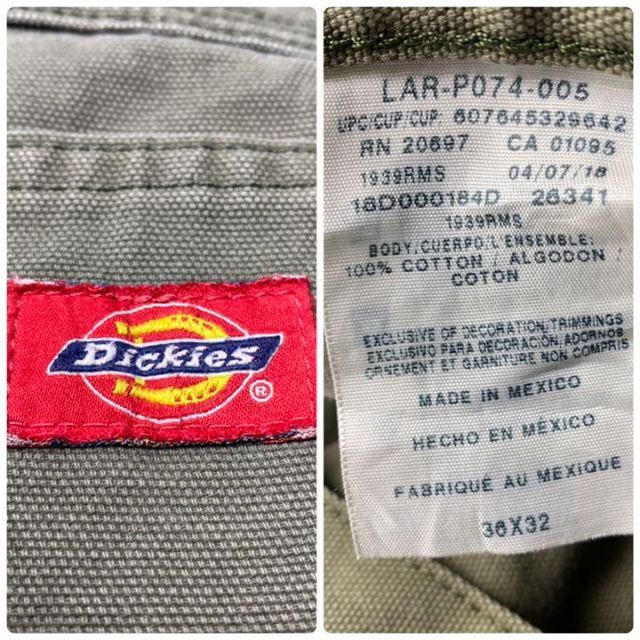 Dickies(ディッキーズ)のDickiesディッキーズw36ペインターパンツグリーン緑カーキ古着ワークパンツ メンズのパンツ(ワークパンツ/カーゴパンツ)の商品写真