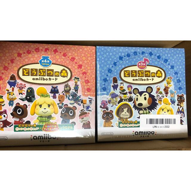 どうぶつの森amiiboカード 第3弾 第4弾 2BOX