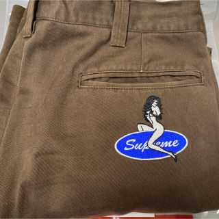 シュプリーム(Supreme)のsupreme chino pant brown 30(チノパン)