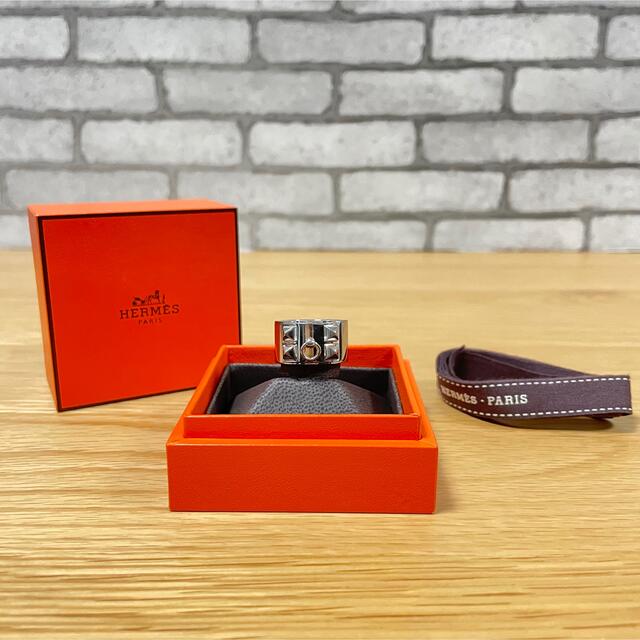 新品 HERMES エルメス コリエドシアン リング シルバー 54 14号レディース