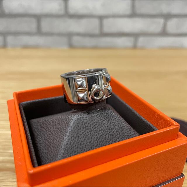 新品 HERMES エルメス コリエドシアン リング シルバー 54 14号