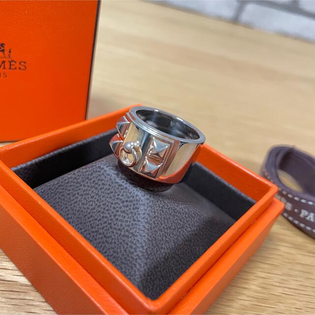 新品 HERMES エルメス コリエドシアン リング シルバー 54 14号