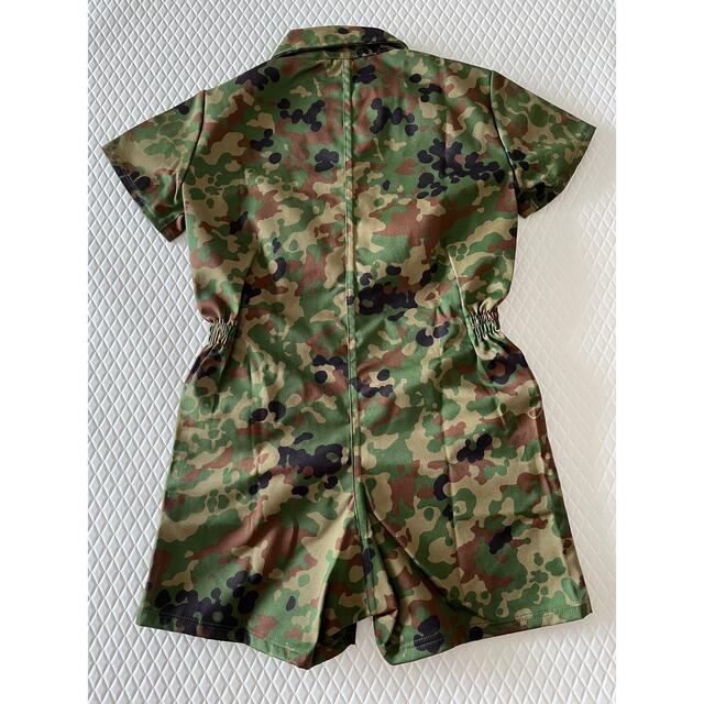 【新品未使用】陸上自衛隊 子供服 120 作業服 迷彩服 つなぎ 1