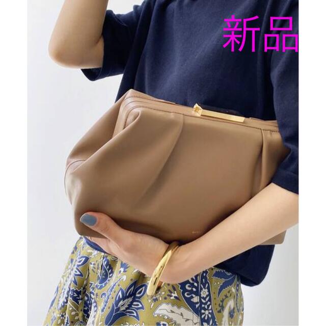 新品 DEMELLIER LONDON 2way clutch bag キャメル 品質が 20500円