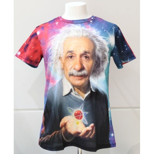 品質一番の 【Lサイズ】アインシュタイン　Tシャツ　相対性理論　天才　博士　じじい Tシャツ+カットソー(半袖+袖なし)