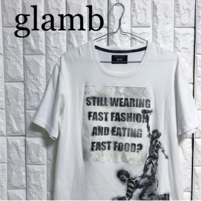 【人気モデル】glamb ワーキングプア　カットソー　プリントTシャツ